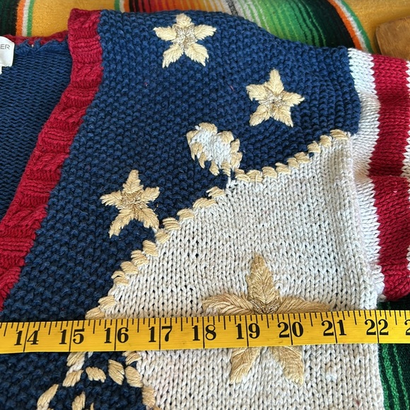 Vintage Casual Corner Limited Addition Hand Knitted American Nautical Cardigan - Picture 8 of 9